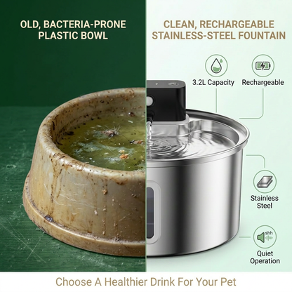 Smart Stainless Steel Pet Fountain